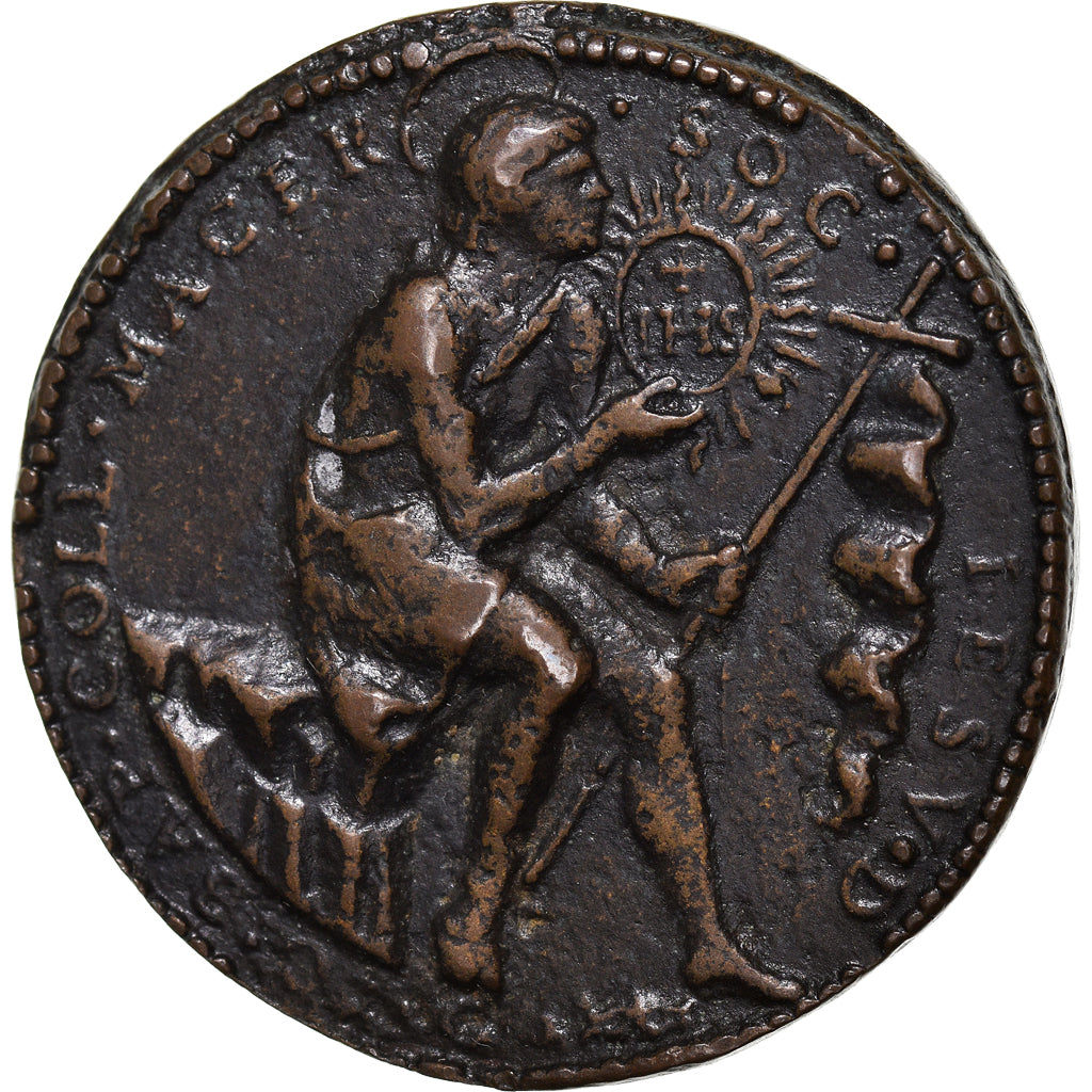 Itália, Medal, Cardinal Ottavio Bandini, Jesuit College of Macerata, 1600