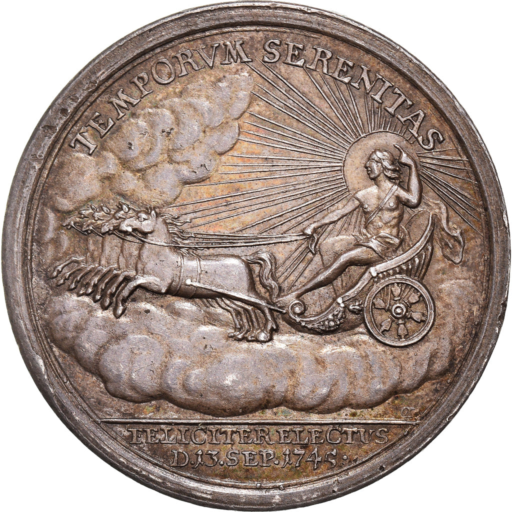 Austria, medalla, Election of Franz I of Habsburg as Emperor, 1745, EBC+, Plata