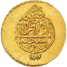 Monnaie, Zand dynasty, Muhammad Karim Khan, 1/4 Mohur, AH 1187 (1773), Tabriz