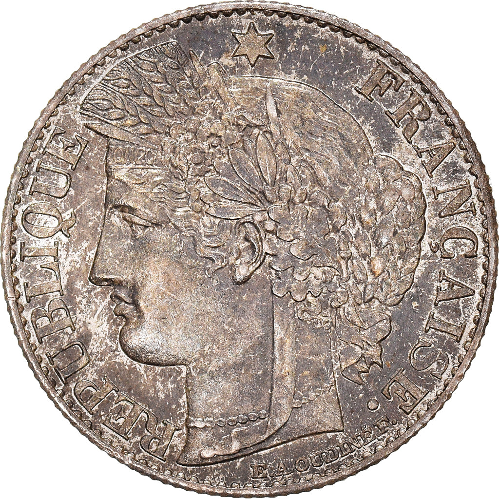 Münze, Frankreich, Cérès, 50 Centimes, 1881, Paris, UNZ, Silber, KM:834.1