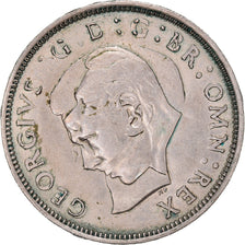 Münze, Großbritannien, George VI, Florin, Two Shillings, 1947, error double