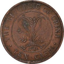 Monnaie, République de Chine, 10 Cash, 10 Wen, undated (1920), Changsha, TTB+