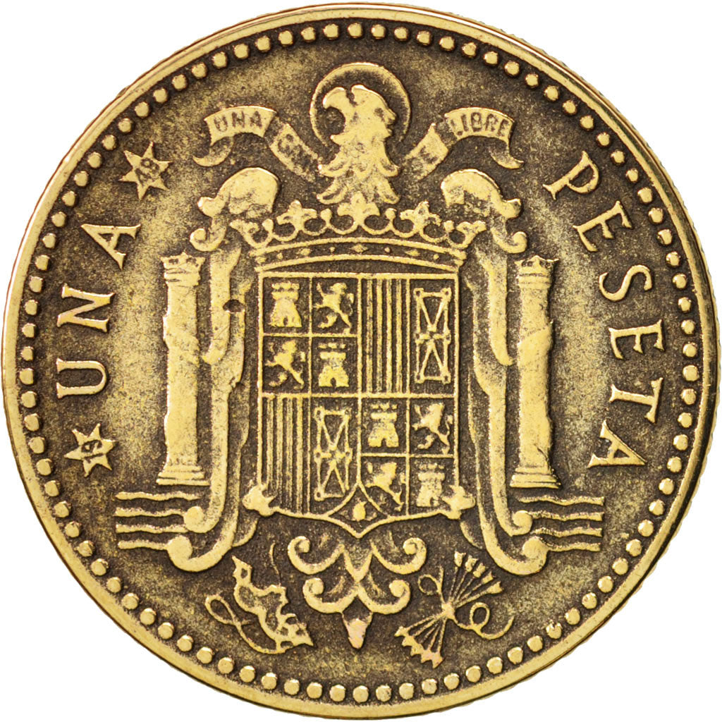 Spagna, Francisco Franco, caudillo, Peseta, 1947, BB, Alluminio-bronzo, KM:775