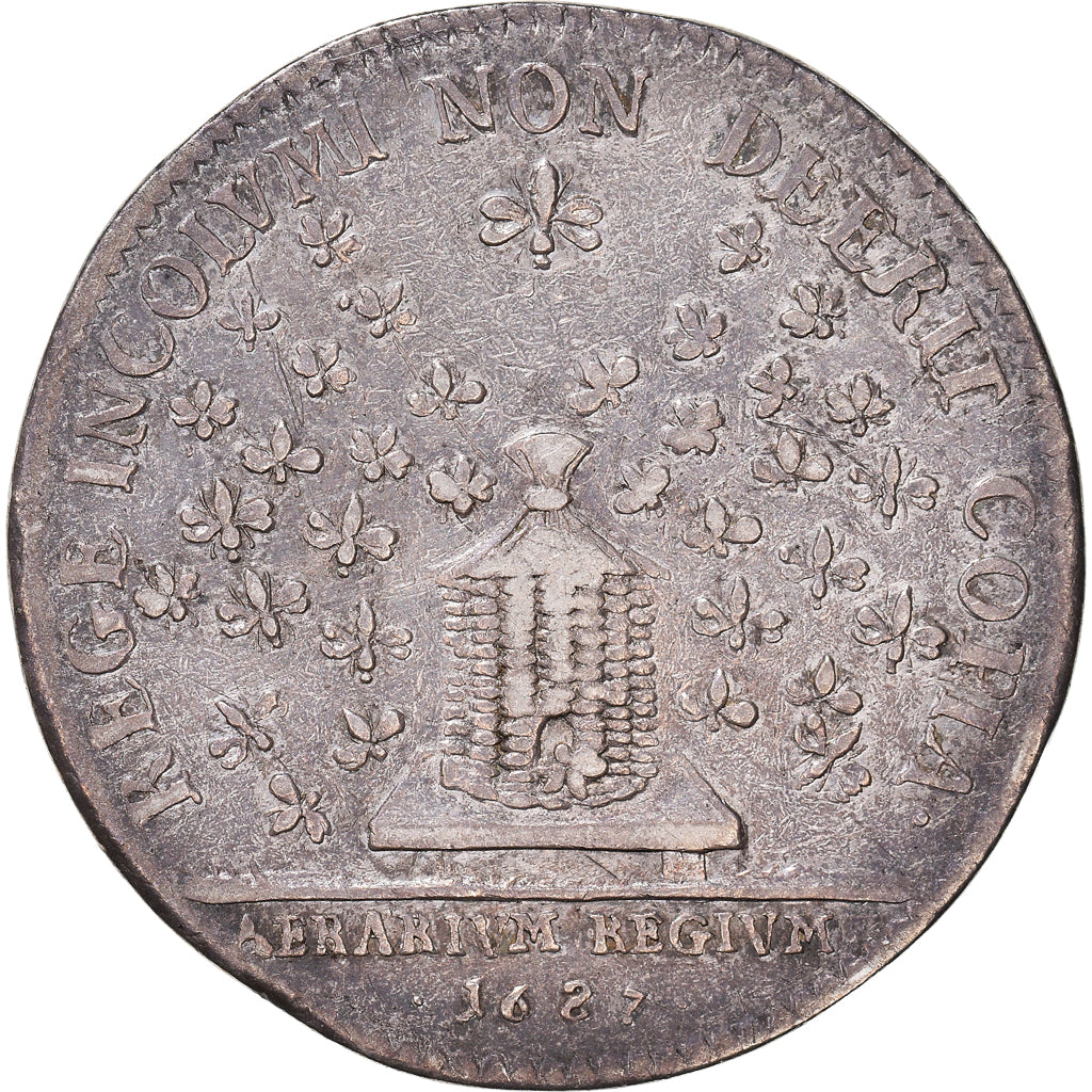 Francja, Token, Louis XIV, Trésor Royal, 1687, EF(40-45), Srebro