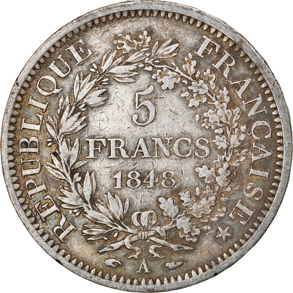 Monnaie, France, Hercule, 5 Francs, 1848, Paris, TB+, Argent, KM:756.1