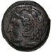 Moneda, Sicily, Syracuse, Pyrrhos, Bronze Æ, 278-276 BC, MBC+, Bronce