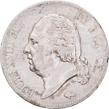 Monnaie, France, Louis XVIII, Louis XVIII, 5 Francs, 1817, Paris, TTB, Argent
