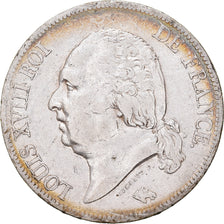 Moeda, França, Louis XVIII, Louis XVIII, 5 Francs, 1819, Paris, EF(40-45)