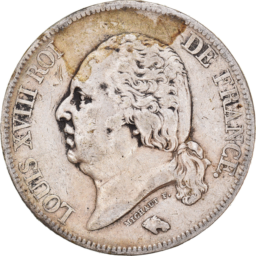 Münze, Frankreich, Louis XVIII, Louis XVIII, 5 Francs, 1820, Paris, S+, Silber