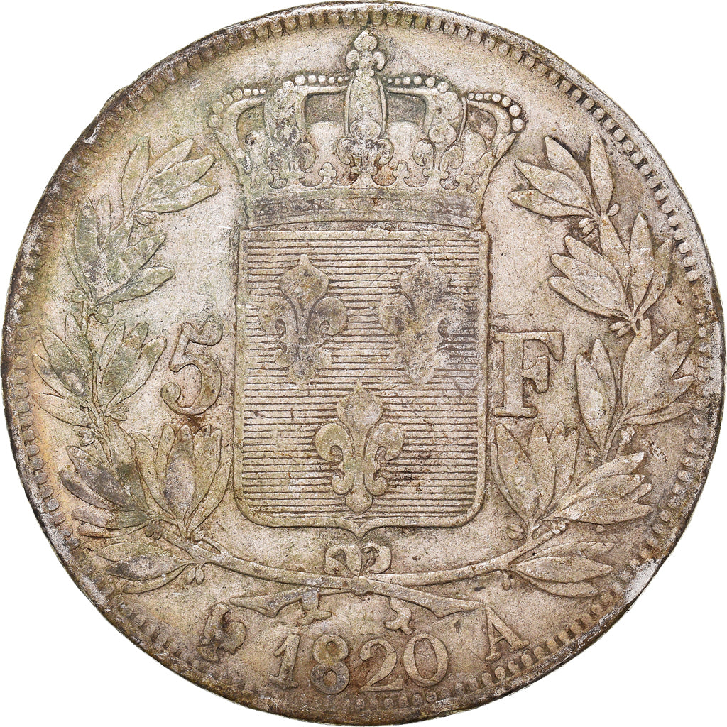 Münze, Frankreich, Louis XVIII, Louis XVIII, 5 Francs, 1820, Paris, S+, Silber