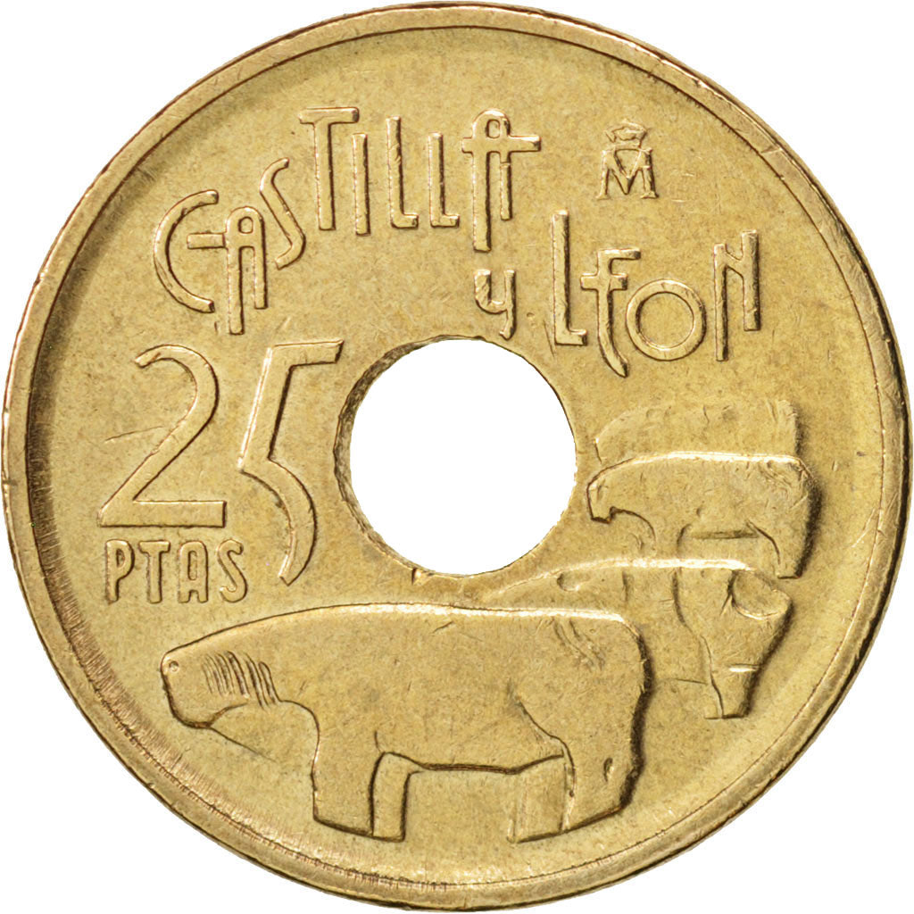Münze, Spanien, Juan Carlos I, 25 Pesetas, 1995, Madrid, VZ, Aluminum-Bronze