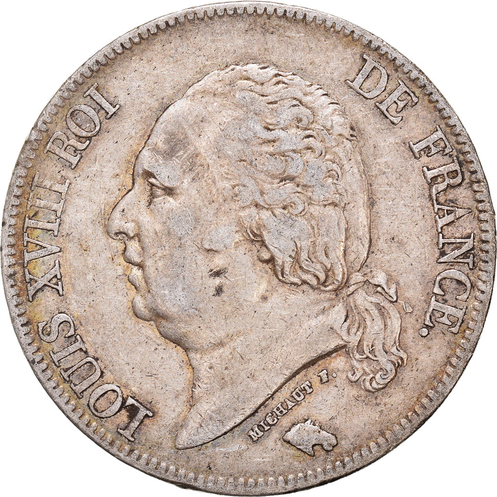Münze, Frankreich, Louis XVIII, Louis XVIII, 5 Francs, 1824, Lille, SS, Silber