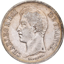 Munten, Frankrijk, Charles X, 5 Francs, 1827, Lille, ZF, Zilver, KM:728.13