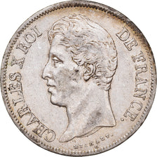 Moneta, Francia, Charles X, 5 Francs, 1828, Paris, BB, Argento, KM:728.1