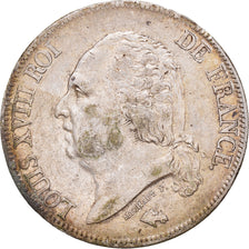 Coin, France, Louis XVIII, Louis XVIII, 5 Francs, 1819, Rouen, EF(40-45)