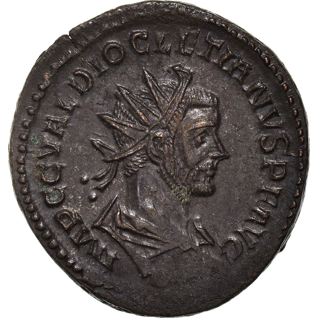 Coin, Diocletian, Antoninianus, 286, Lyon - Lugdunum, AU(50-53), Billon, RIC:35