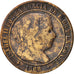 Spagna, Isabel II, 2-1/2 Centimos, 1868, B+, Rame, KM:634.2