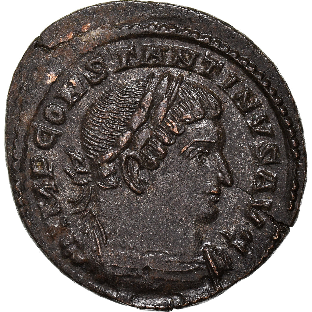 Moneta, Constantine I, Follis, AD 310-313, Trier, AU(55-58), Miedź, RIC:42