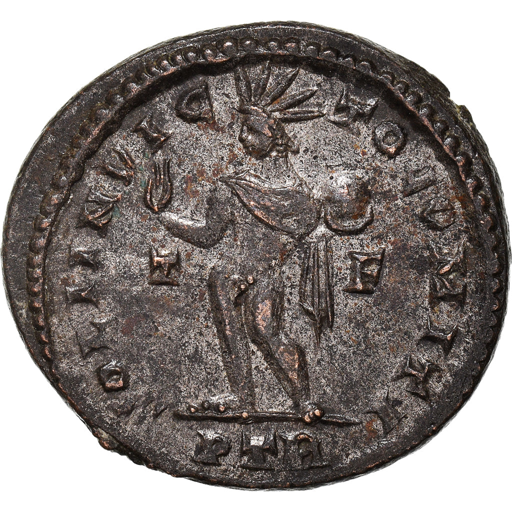 Münze, Constantine I, Follis, AD 310-313, Trier, VZ+, Kupfer, RIC:42