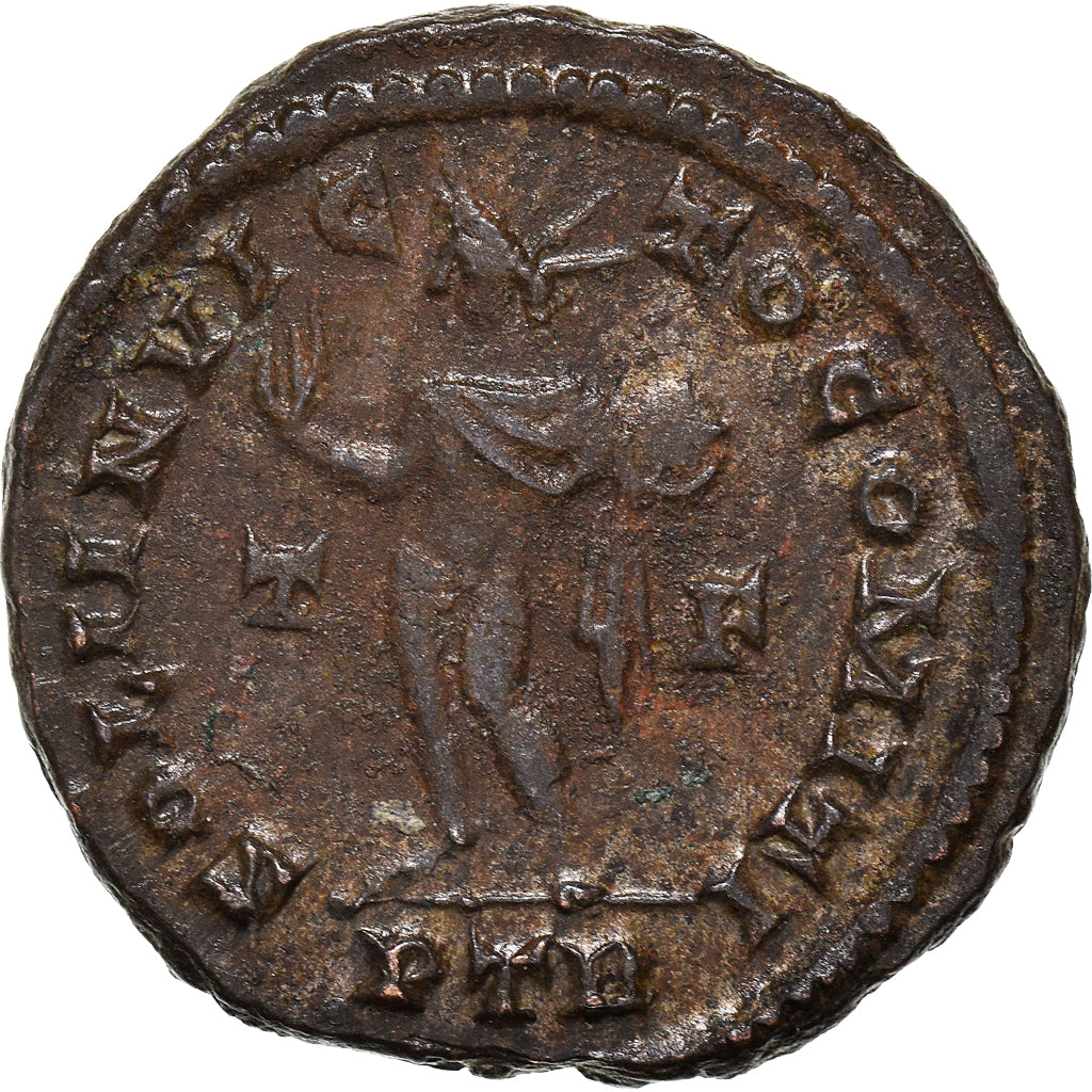 Coin, Constantine I, Follis, AD 310-313, Trier, AU(50-53), Copper, RIC:42