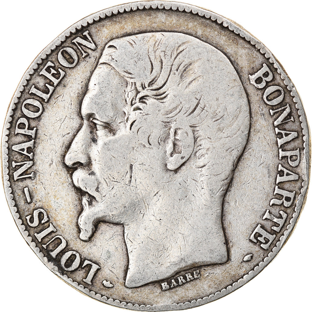 Moneta, Francja, Louis-Napoléon Bonaparte, Napoléon III, 5 Francs, 1852