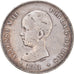 Coin, Spain, Alfonso XIII, 5 Pesetas, 1891, Madrid, VF(30-35), Silver, KM:689