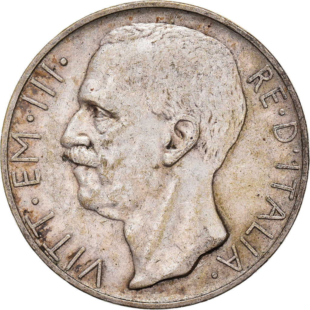 Coin, Italy, Vittorio Emanuele III, 10 Lire, 1927, Rome, EF(40-45), Silver