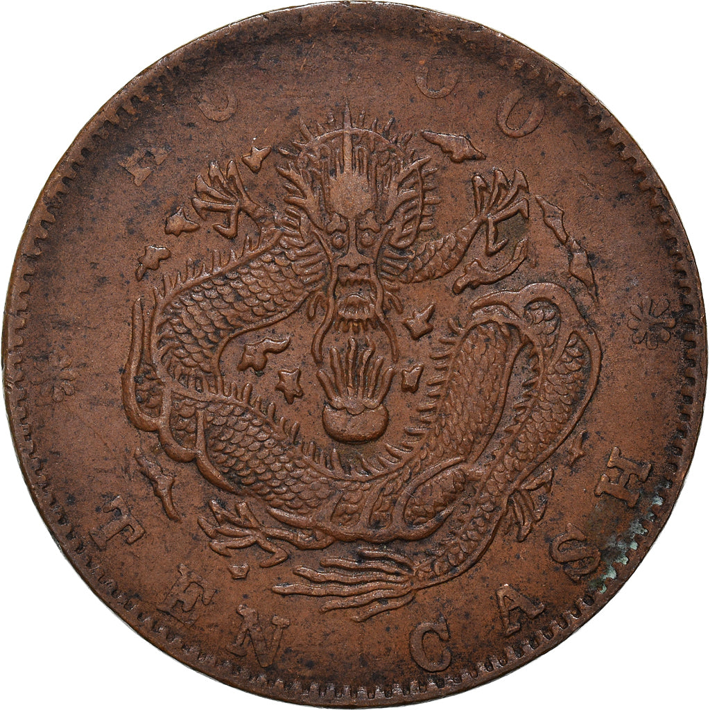 Monnaie, Chine, EMPIRE, Kuang-hs, 10 Cash, 1903, Tientsin, TTB, Cuivre, KM:4