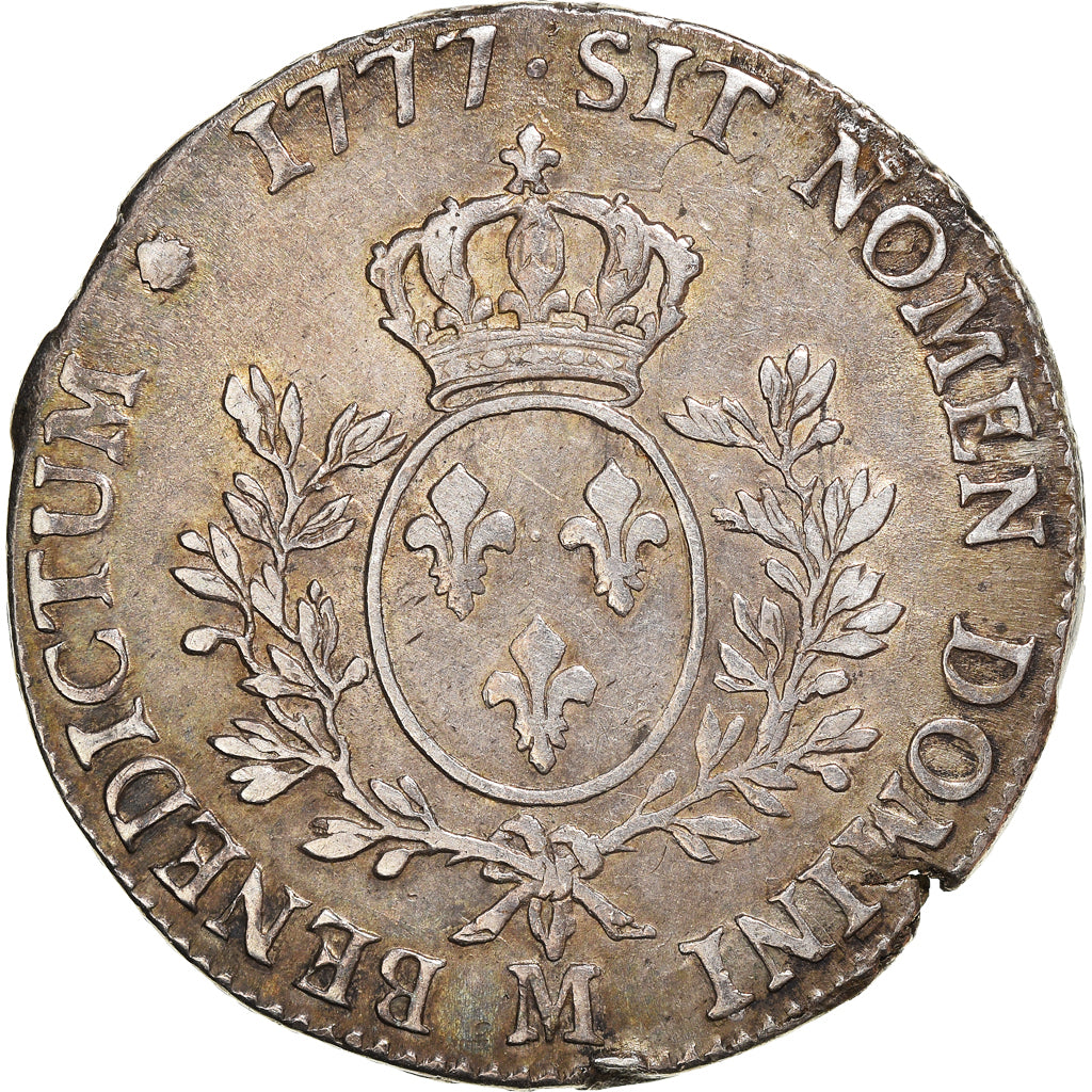Coin, France, Louis XVI, Écu aux branches d'olivier, Ecu, 1777, Toulouse
