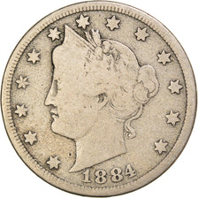 Münze, Vereinigte Staaten, Liberty Nickel, 5 Cents, 1884, U.S. Mint