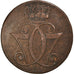 Moneta, Danimarca, Christian VII, Skilling, 1771, Copenhagen, MB+, Rame