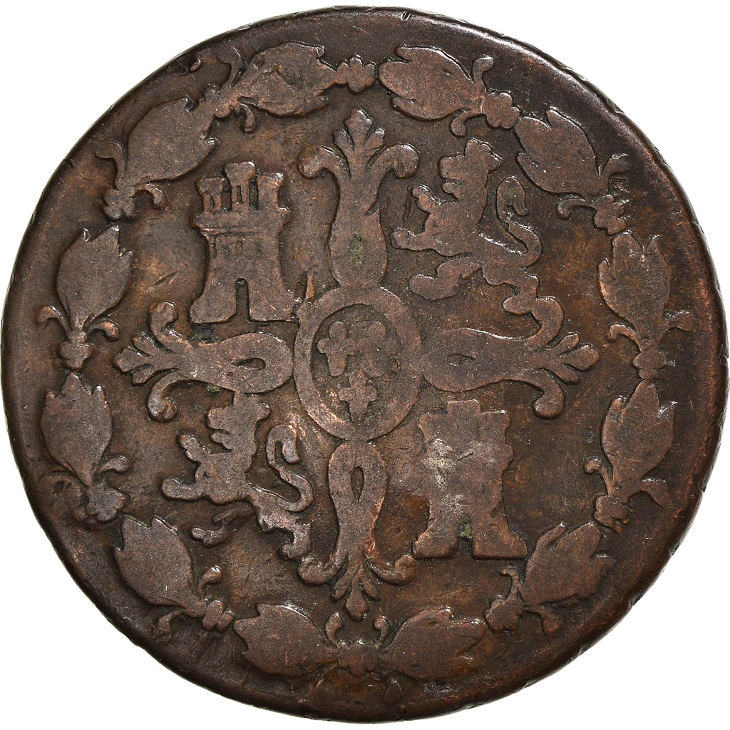 Coin, Spain, Charles III, 8 Maravedis, 1785, Segovia, VF(20-25), Copper