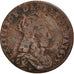 Monnaie, France, Louis XIV, Liard de France au buste juvénile, deuxième type
