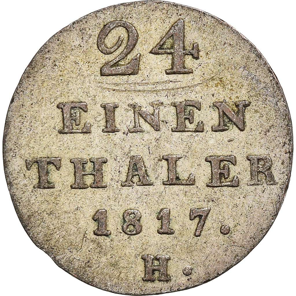 Coin, German States, HANNOVER, George III, 1/24 Thaler, 1817, EF(40-45), Silver
