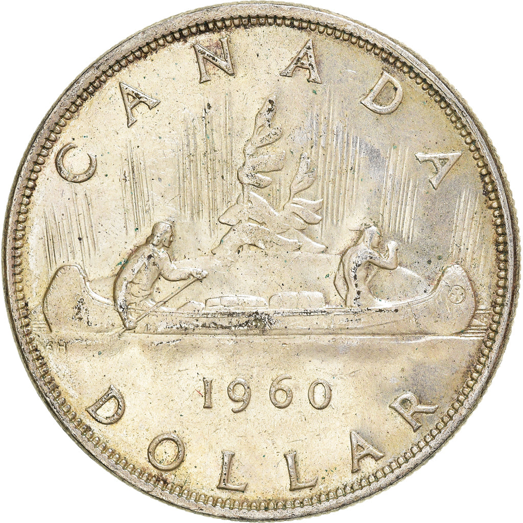 Münze, Kanada, Elizabeth II, Dollar, 1960, Royal Canadian Mint, Ottawa, SS+