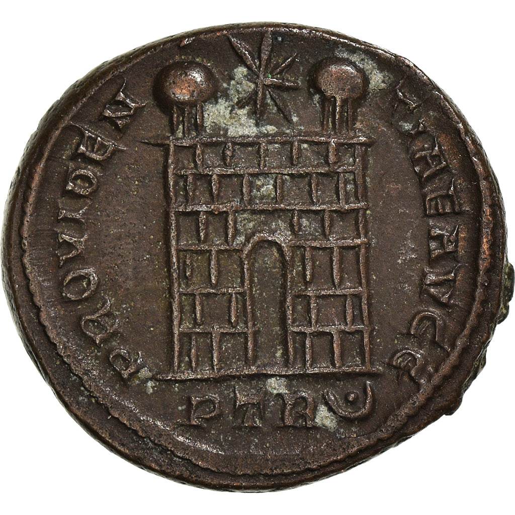 Coin, Constantine I, Nummus, 325-326, Trier, AU(55-58), Copper, RIC:475