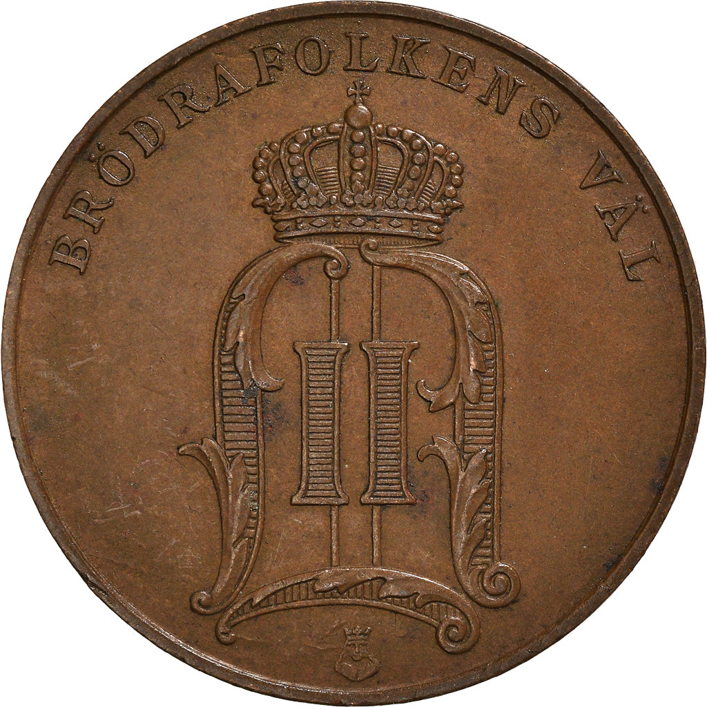Coin, Sweden, Oscar II, 5 Öre, 1901, AU(55-58), Bronze, KM:757