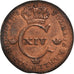 Coin, Sweden, Carl XIV Johan, 1/4 Skilling, 1828, EF(40-45), Copper, KM:595