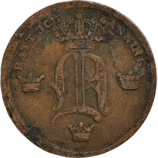 Coin, Sweden, Oscar I, 1/6 Skilling, 1847, VF(20-25), Copper, KM:656