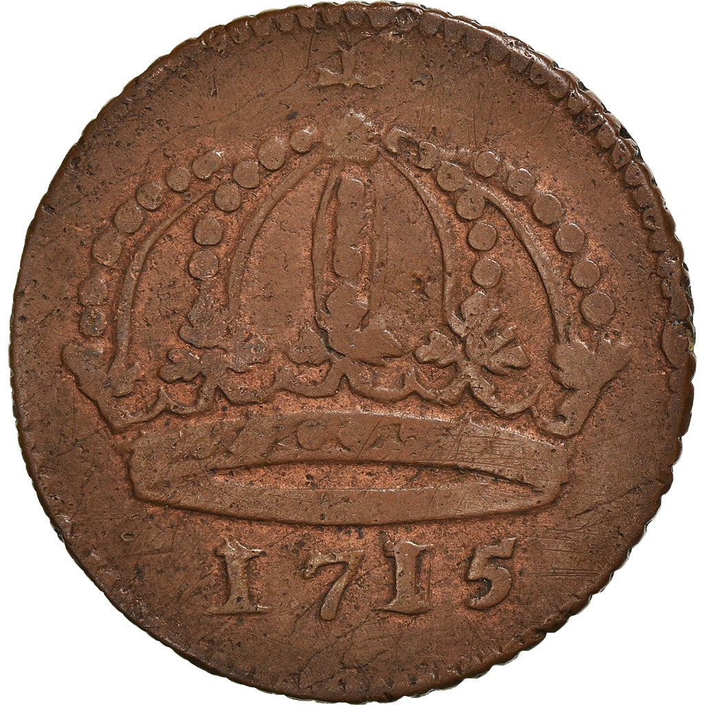 Münze, Schweden, Carl XII, Daler, 1715, S+, Kupfer, KM:352