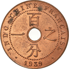 Coin, FRENCH INDO-CHINA, Cent, 1939, Paris, AU(55-58), Bronze, KM:12.1