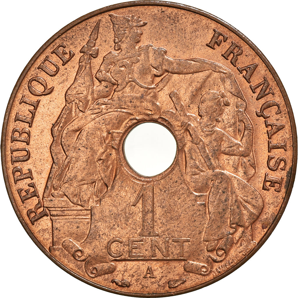 Coin, FRENCH INDO-CHINA, Cent, 1939, Paris, AU(55-58), Bronze, KM:12.1