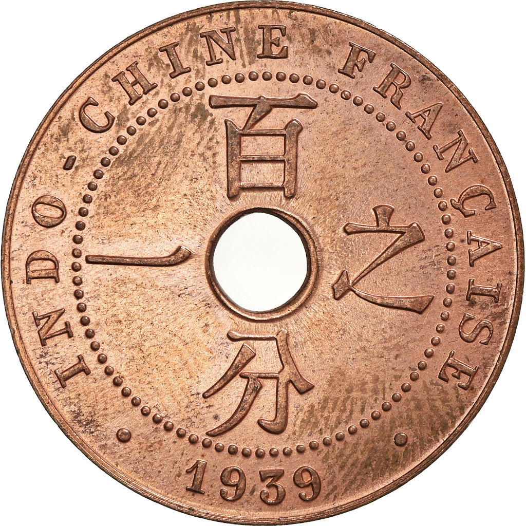 Moneta, INDOCINA FRANCESE, Cent, 1939, Paris, SPL, Bronzo, KM:12.1