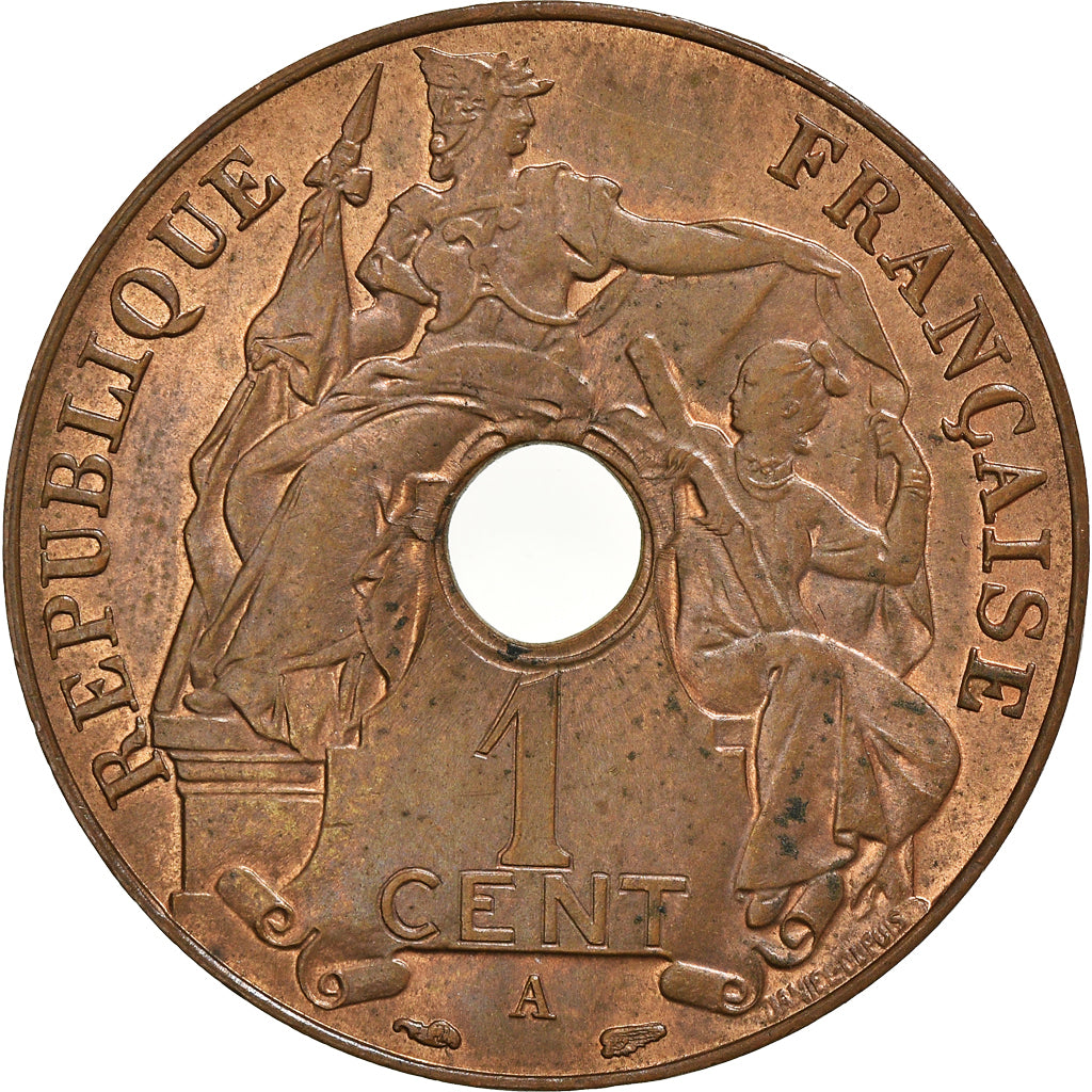 Coin, FRENCH INDO-CHINA, Cent, 1938, Paris, MS(60-62), Bronze, KM:12.1