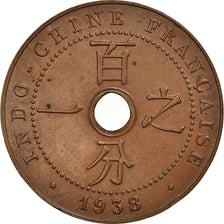 Coin, FRENCH INDO-CHINA, Cent, 1938, Paris, AU(55-58), Bronze, KM:12.1