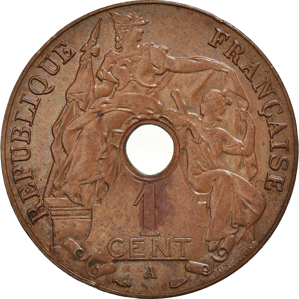 Coin, FRENCH INDO-CHINA, Cent, 1938, Paris, AU(55-58), Bronze, KM:12.1