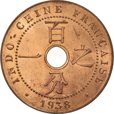 Coin, FRENCH INDO-CHINA, Cent, 1938, Paris, MS(60-62), Bronze, KM:12.1
