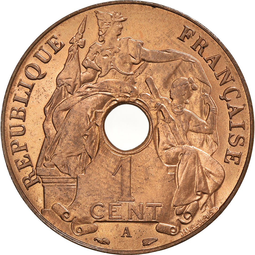 Coin, FRENCH INDO-CHINA, Cent, 1938, Paris, MS(60-62), Bronze, KM:12.1