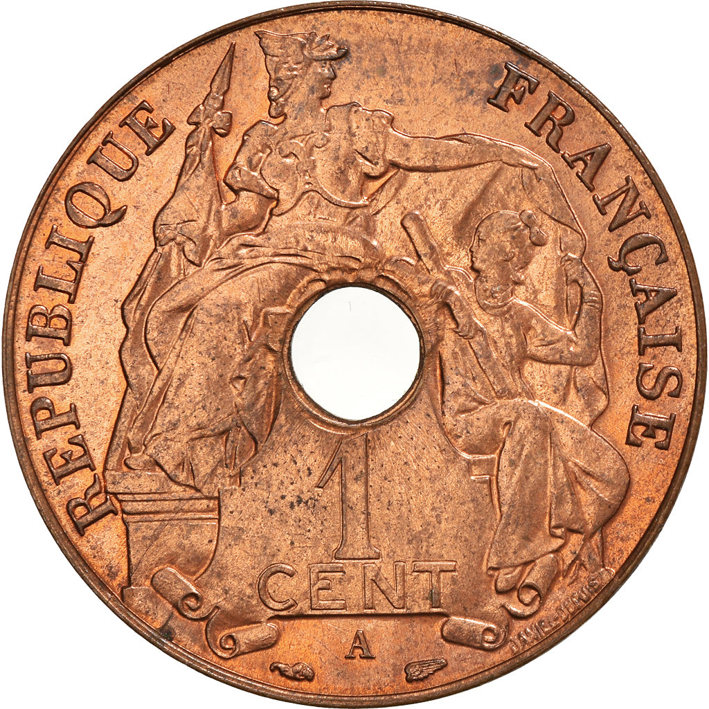 Moneta, INDOCINA FRANCESE, Cent, 1938, Paris, SPL-, Bronzo, KM:12.1, Lecompte:99