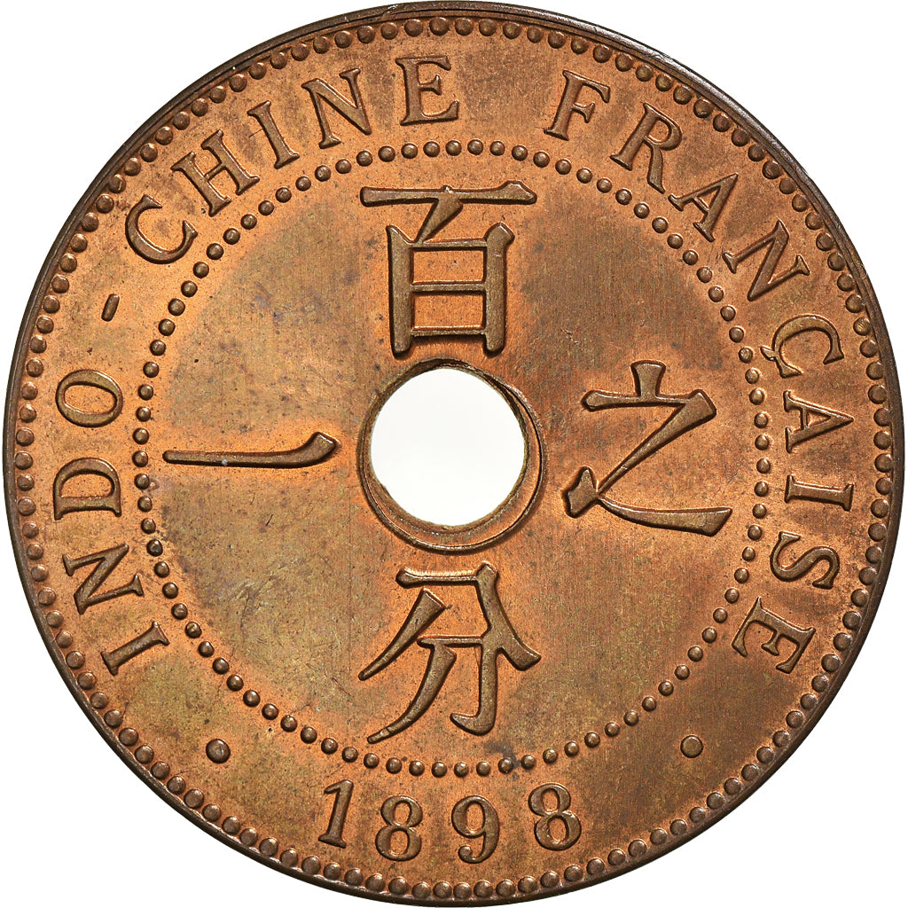 Coin, FRENCH INDO-CHINA, Cent, 1898, Paris, MS(63), Bronze, KM:8, Lecompte:53